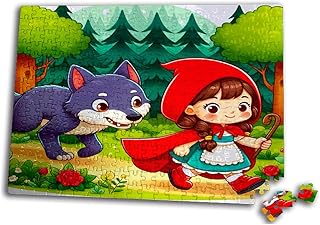 Comprar Puzzle TAMAÑO Aprox. A3 DE192 Piezas Caperucita roja y el Lobo Cuento niños Infantil Rompecabezas puzle para Adulto