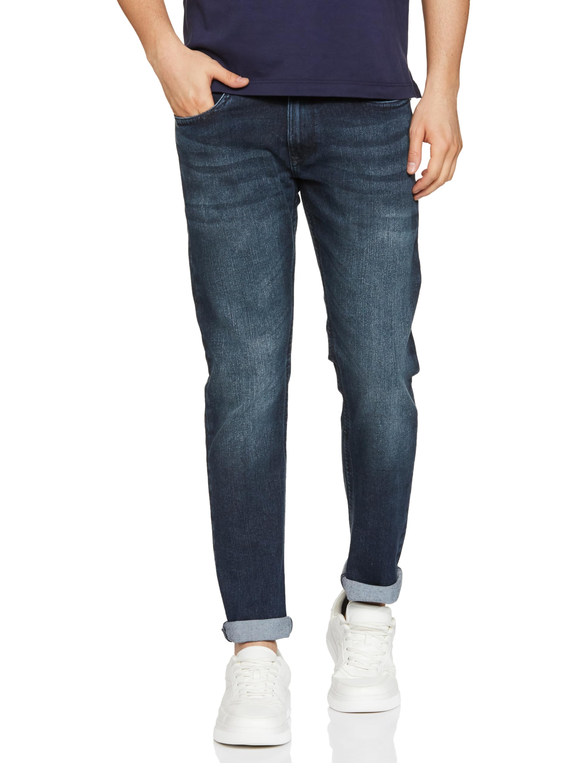 peter england Men's Mid Rise Slim Jeans-picture-23