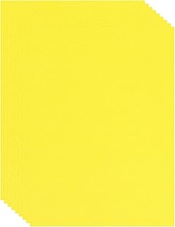 PATIKIL Lijados Pastel Colores Artísticos Papeles 10uds 8.3x11.4" Colores Papeles Pastel para Papeles Crayones Lápices y Carbón Amarillo