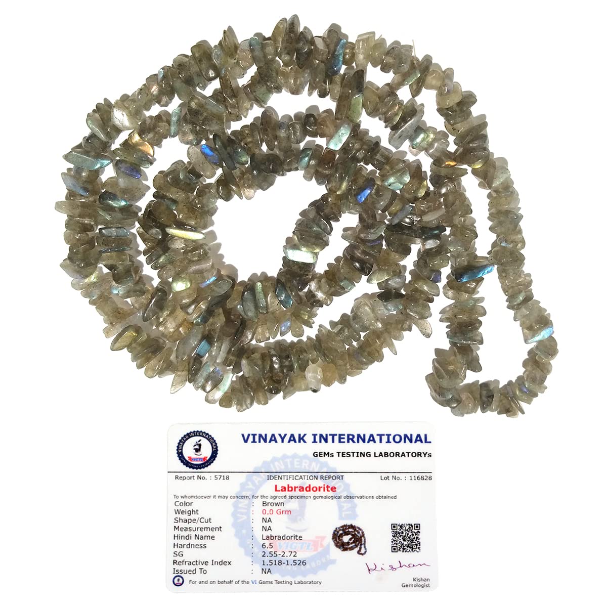 Reiki Crystal Products Certified Labradorite Mala/Necklace Natural Crystal Stone Reiki Healing Chip Bead Mala. Charged By Reiki Grandmaster & Vastu Expert (B09T61R1S7) Amazon Price History, Amazon Price Tracker