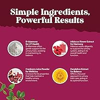 Vista 5 de Suplemento de manosa D con arándano – Potente D Manosa 1000 mg cápsulas para apoyo y limpieza de riñones y salud del tracto urinario para mujeres