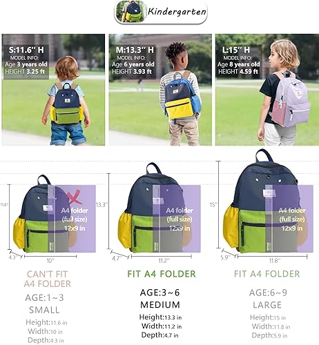 Miniatura 3 de Mochila para niños pequeños de 1 a 3 años mochila para bebé con correa para niños y niñas, arnés antipérdida para caminar, Aguacate-Medium, Mediana,