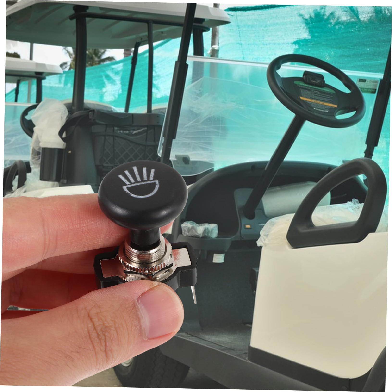 Golfcart Lichtschalter Zugknopf Hochpräzise Frontscheinwerfer Schalter Kompatibel mit Clubcar Ezgo Modelle Vielseitiger Ersatzteil