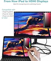 Vista 3 de Cable USB C a HDMI de 15 pies 4K a 60 Hz, cable USB tipo C a HDMI de alta velocidad para oficina en casa, [compatible con Thunderbolt 3] con iPhone