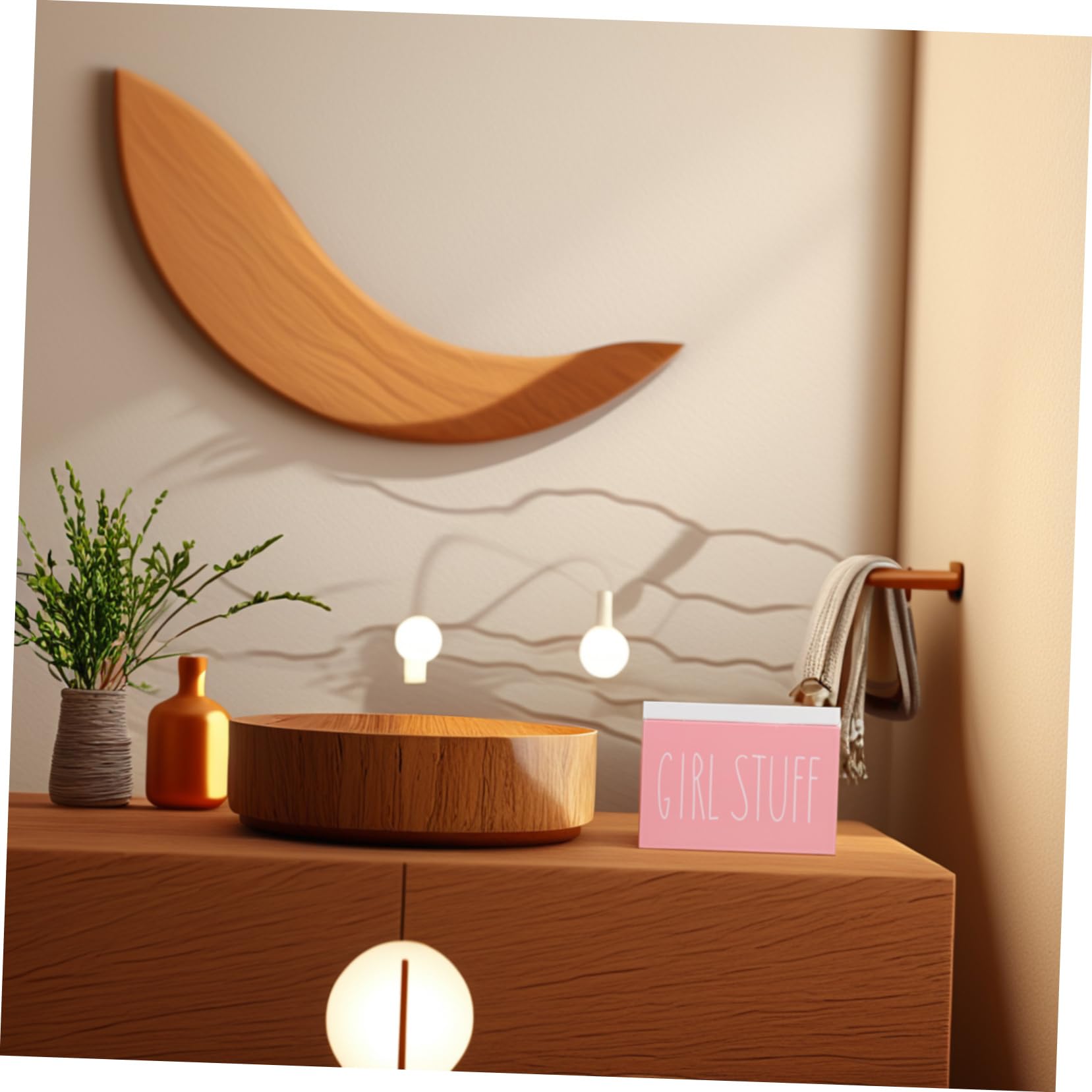 Holz Aufbewahrungsbox für Damenbinden mit Deckel und Großer Kapazität Multifunktionaler Badezimmer Organizer für Feminine Hygieneartikel und Kleine Gegenstände