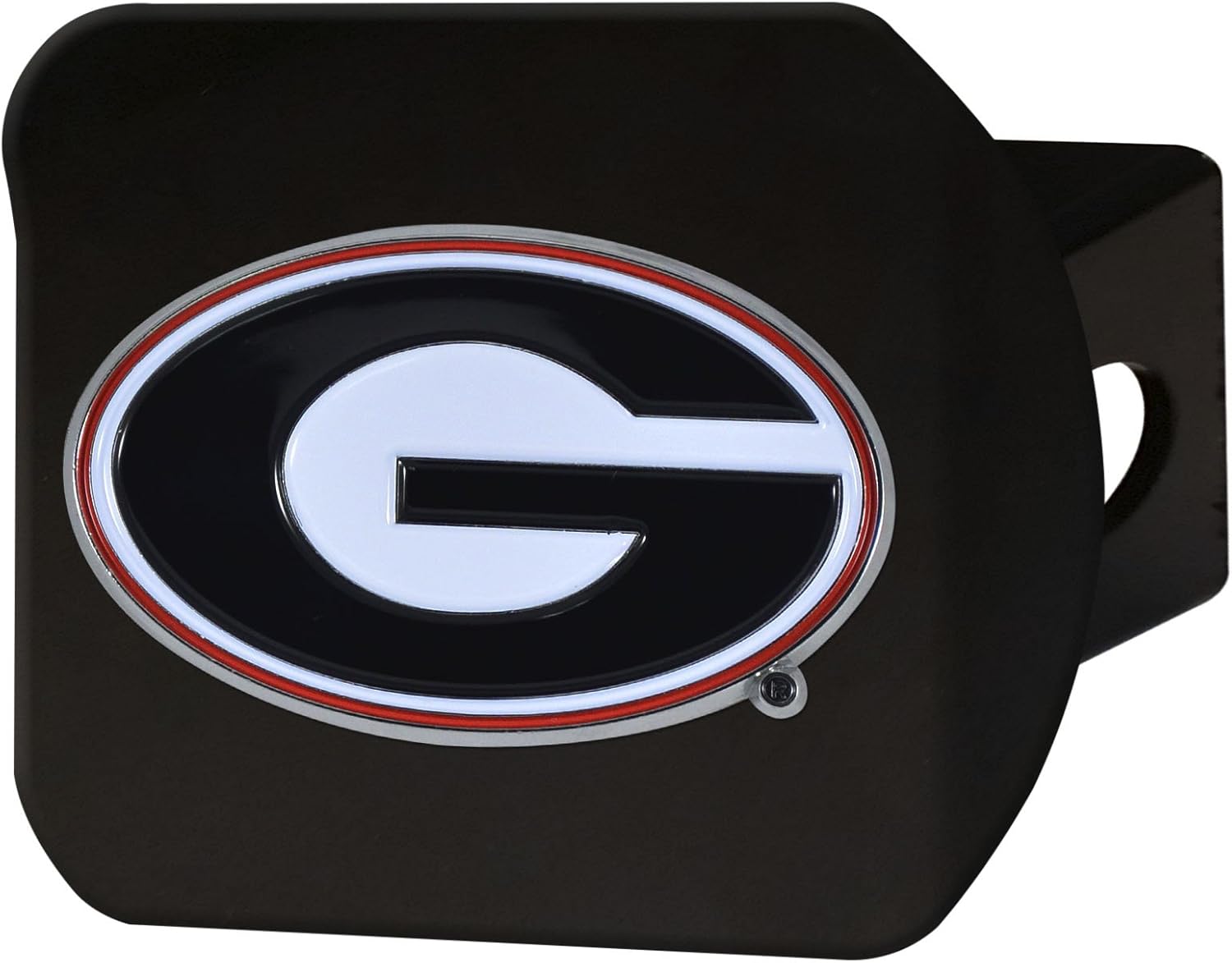 FANMATS NCAA Unisex-Adult Color Hitch - Black Georgia Bulldogs 3.4"x4" Black