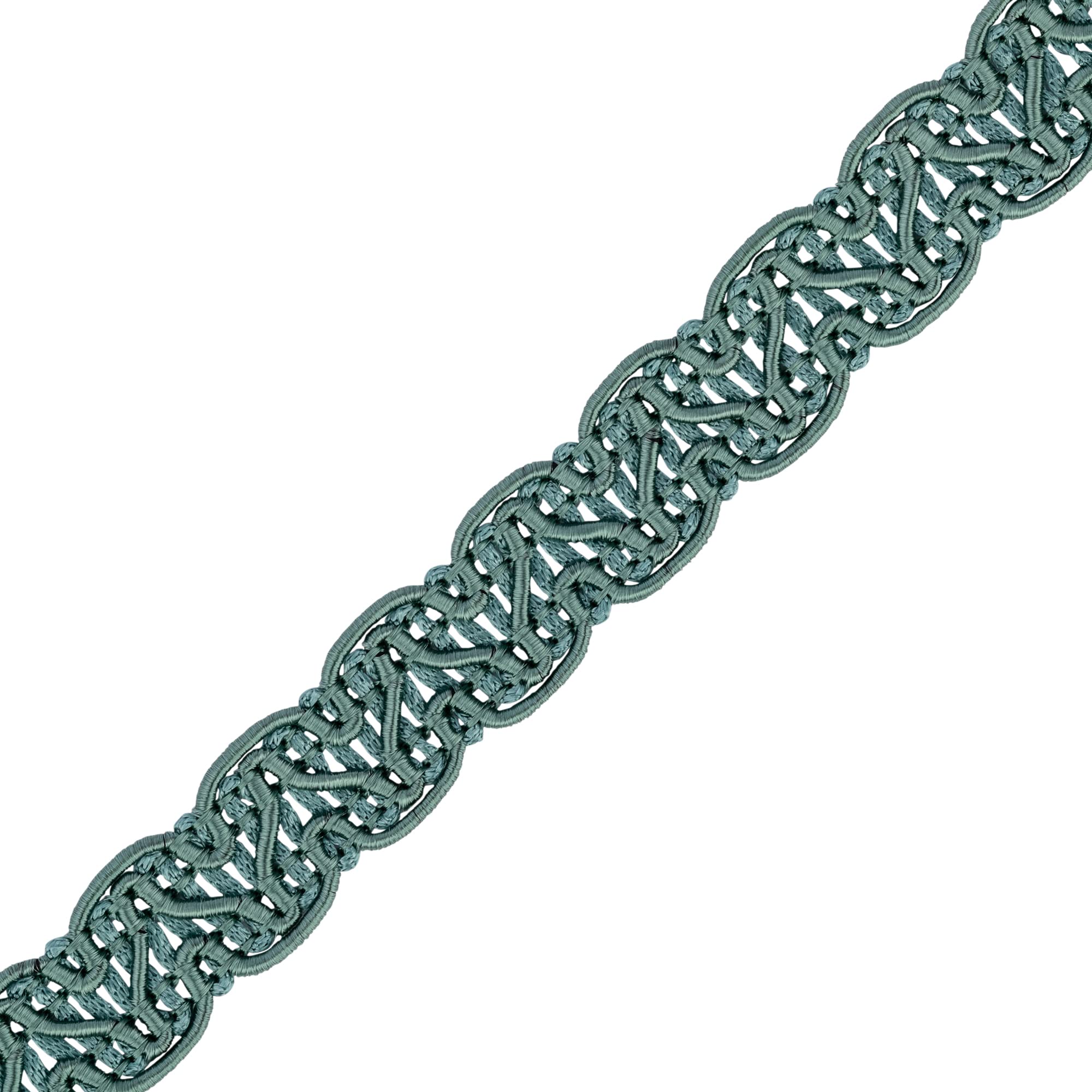 Gimp Furnishing Braid 14mm Wide Upholstery Edging Trim, Gold Lace-Colour Braid for Cushions, Curtains, Woven Fabric Trimming, Gimp Braid, Piping Trim, Decorative Trim, Sewing Trims (Sage,1m) — image 1