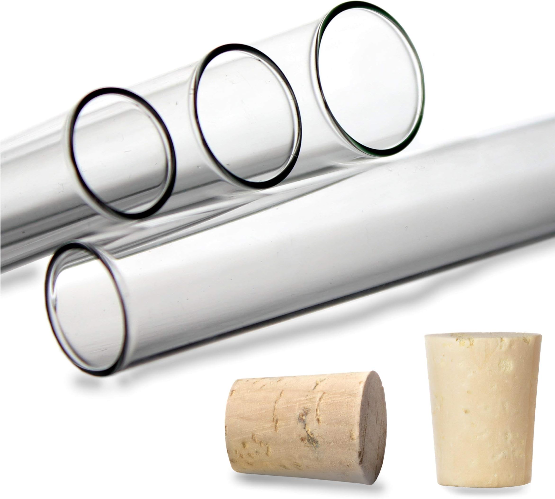 Lot De Grands Tubes à Essai En Verre - Vases Originaux Pour Fleurs - Déco
