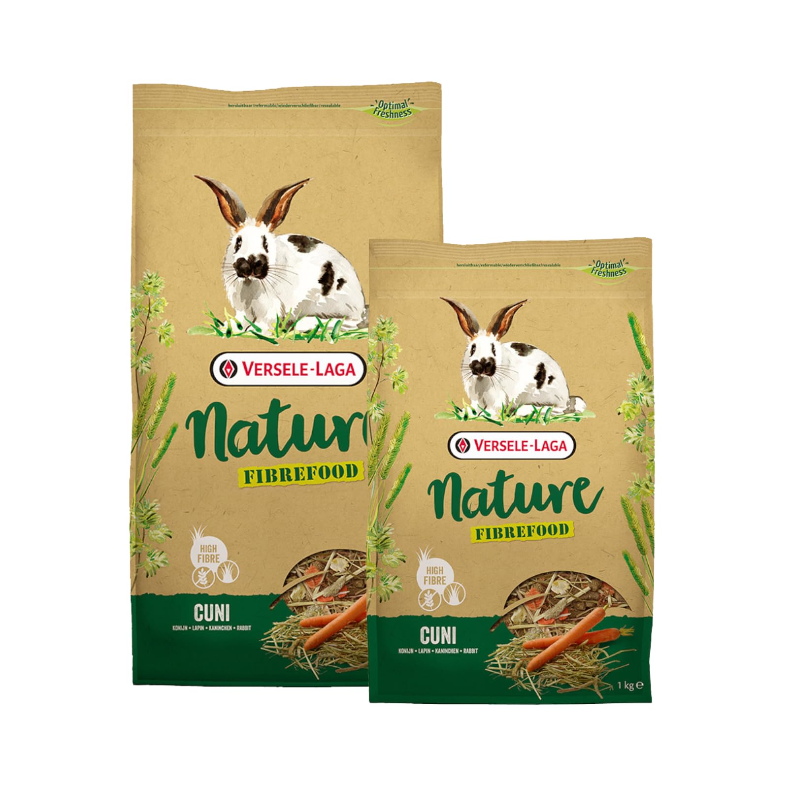 Versele-Laga Nature Fibrefood Cuni – 2,75 kg (Alleinfuttermittel für empfindliche Kaninchen)