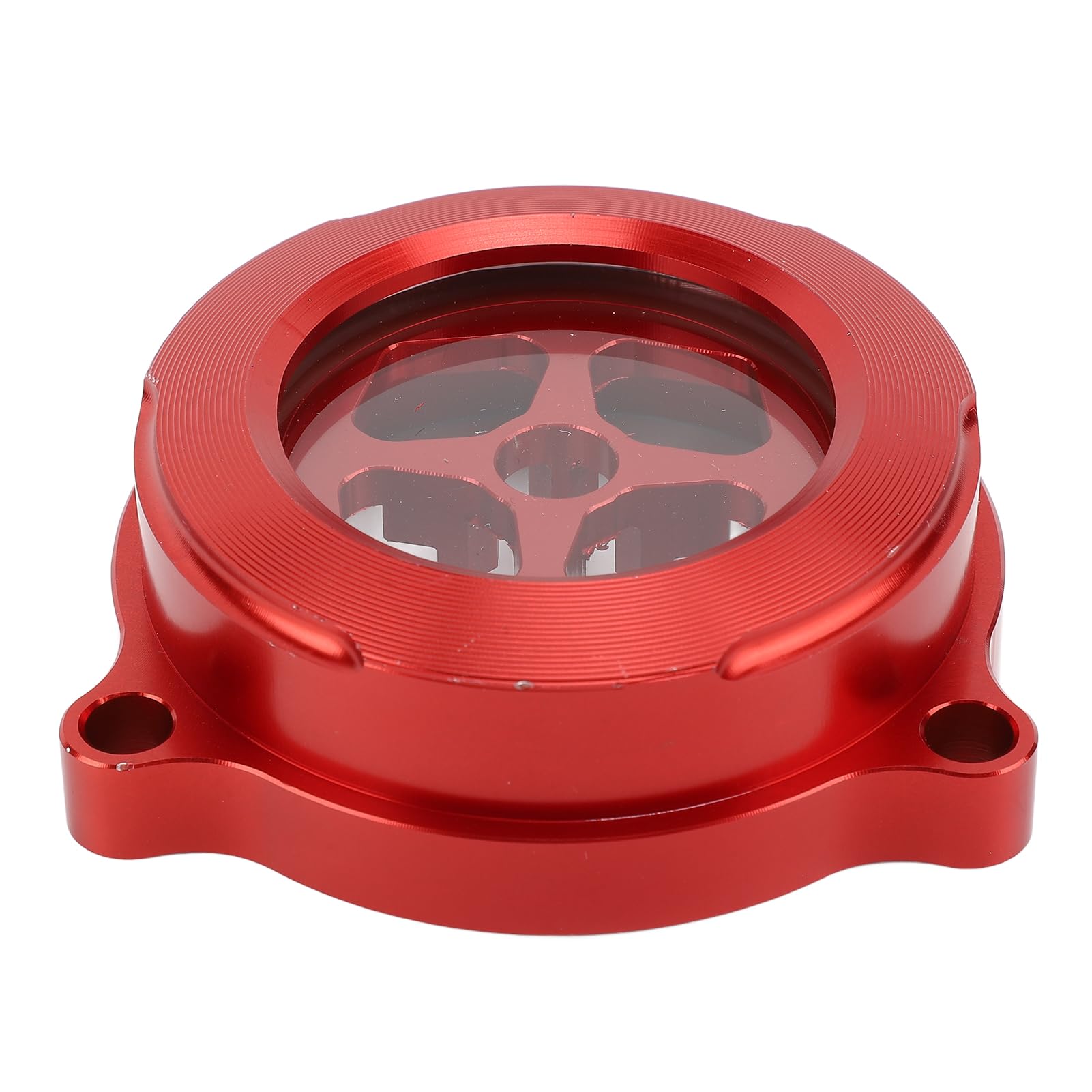 Coperchio filtro olio Torvex, tappo filtro motore trasparente e protezione protettiva compatibile con alloggiamento in alluminio CNC 700 700R (Red)