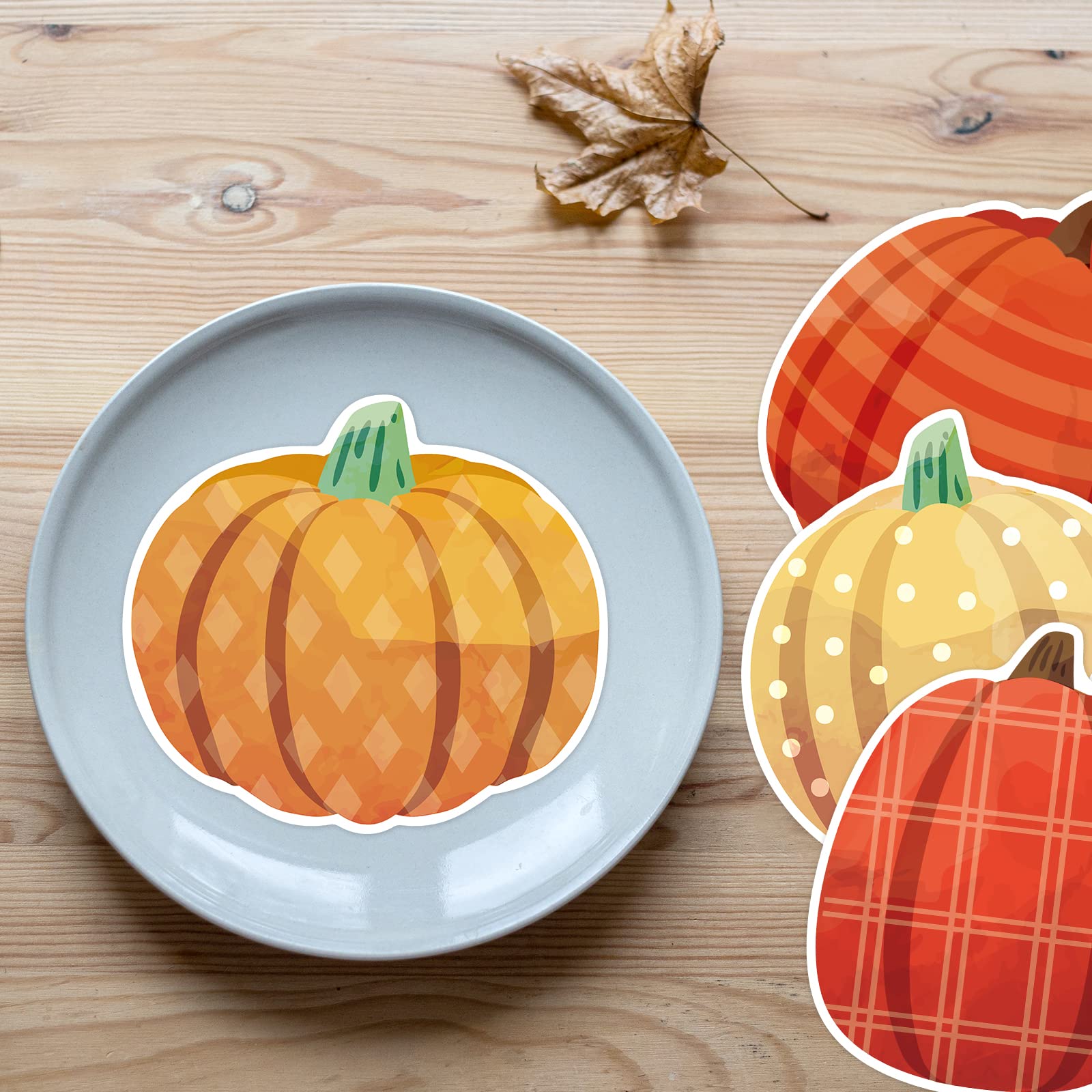 Amazon.com: Ceiba Tree 54Pcs Pumpkin Cutouts Fall Watercolor