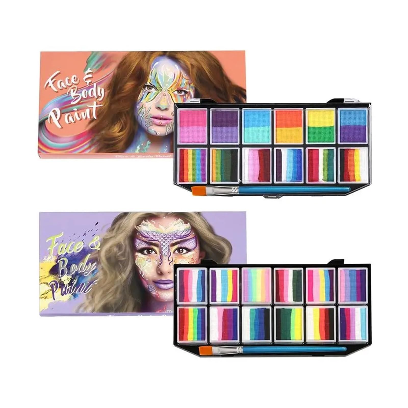 paleta de pintura corporal Paleta de maquillaje pintura corporal(B)