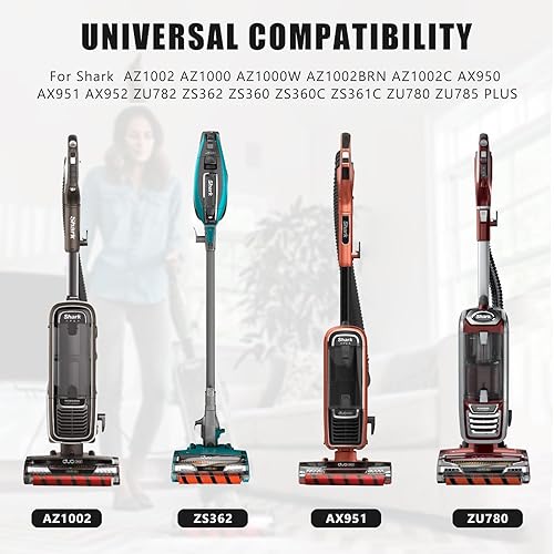 Miniatura 2 de 6 piezas de repuesto de correa de cepillo frontal suave 153-3GT-8 para aspiradora Shark AZ1002 AZ1000 AX950 AX951 ZU782