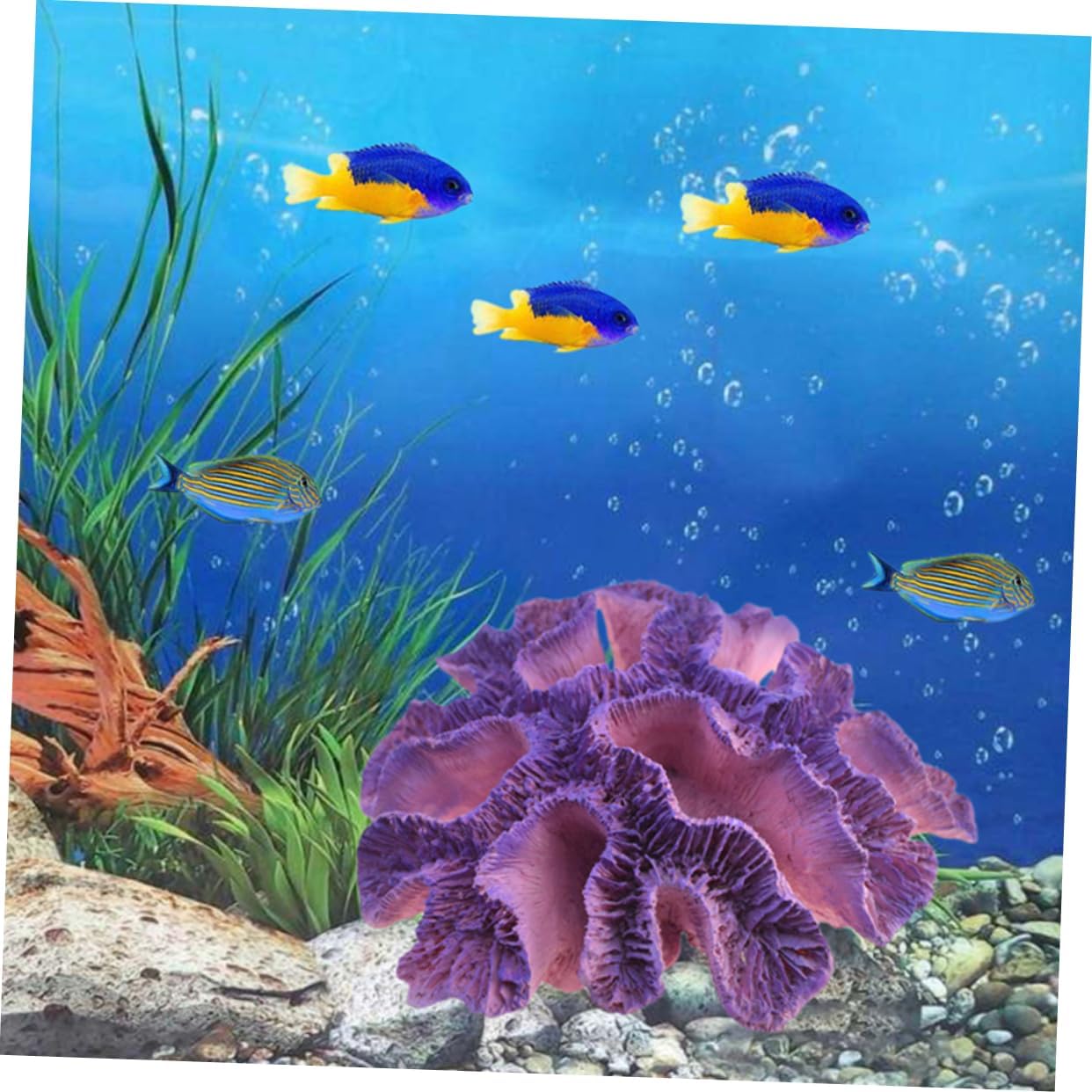 3pcs Resin Coral for Fish Tank Fish Aquarium Decoration Fish Tank Coral Plants Decor Small Aquarium Decorations Fish Tank Decoration Coral Reef Fish Tank Artif
