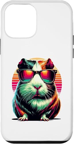 Miniatura 1 de iPhone 12 mini colorido Pop Art Gafas de sol Amante conejillo de indias Caso de conejillos de indias