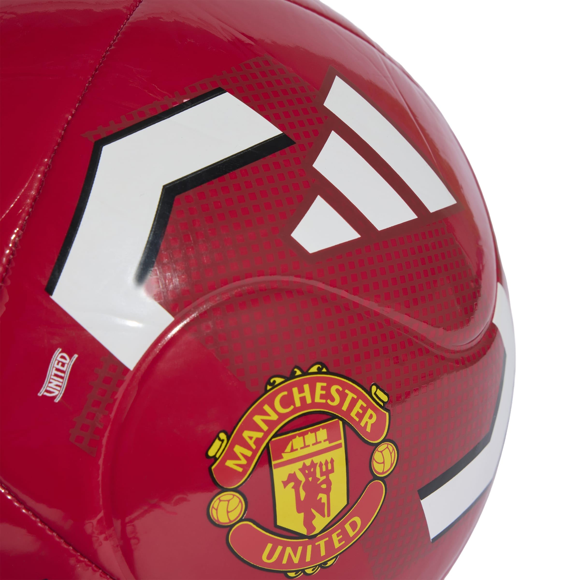 adidas Unisex - Adulto Manchester United Home Club Recreation Ball, mufc red/white, 5