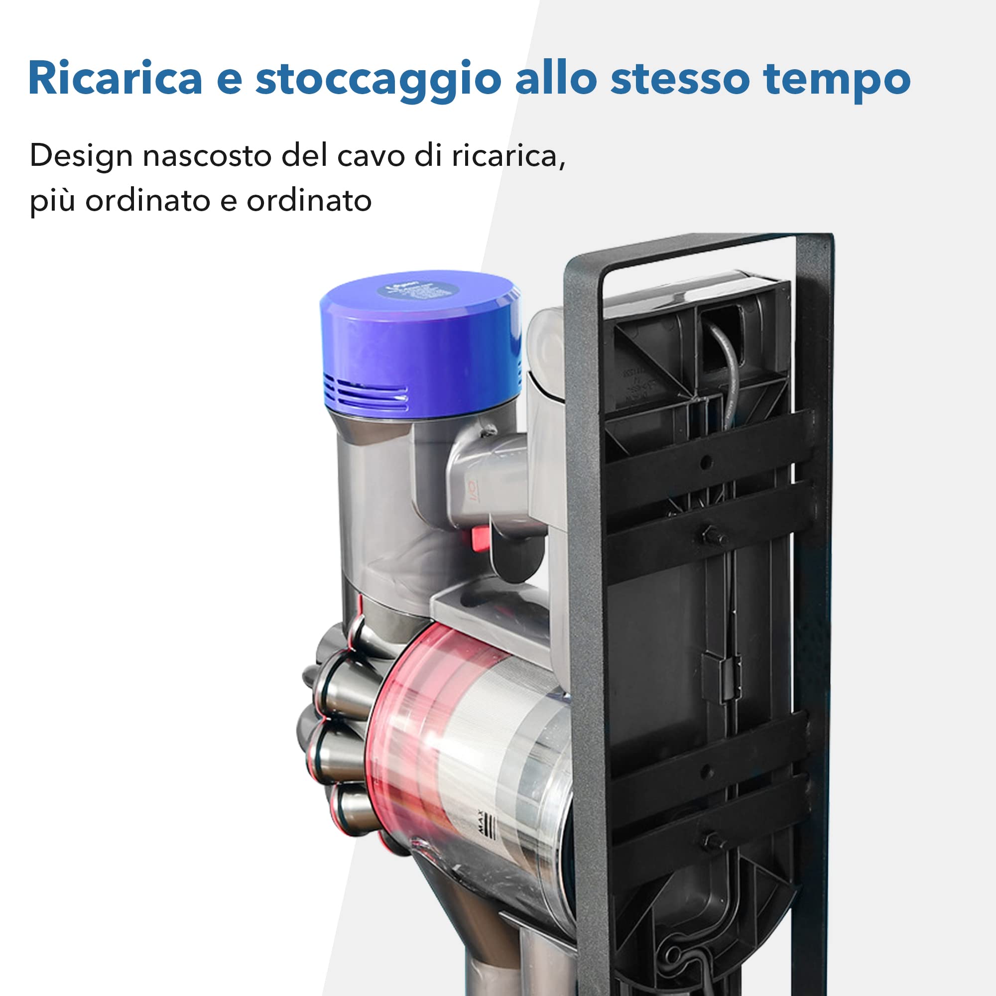 pickpiff Supporto per aspirapolvere per Dyson V15 V12 V11 V10 V8 V7 V6, supporto per aspirapolvere senza fili per aspirapolvere Dyson, supporto per accessori di aggancio per aspirapolvere Dyson
