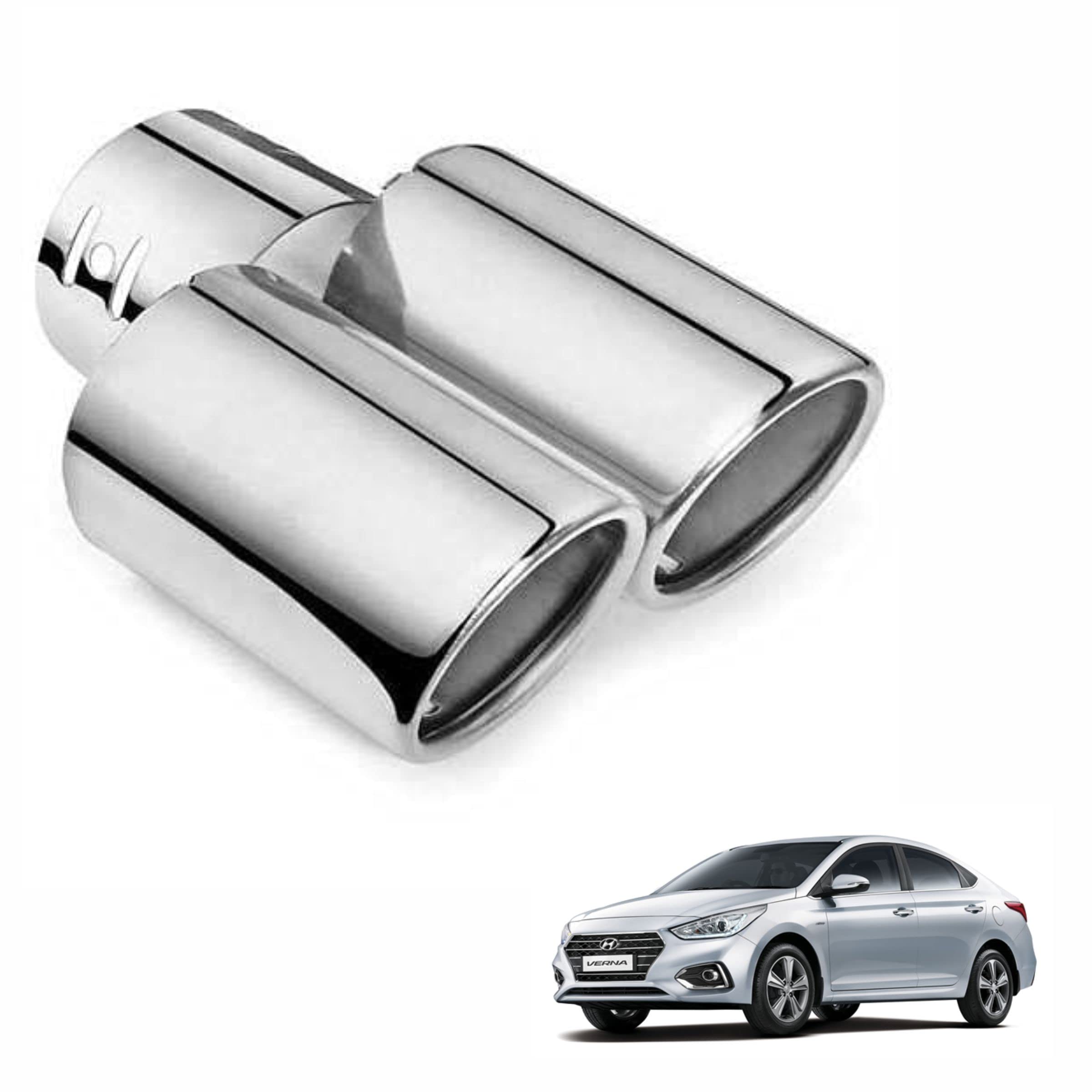 Asryd Dual Silencer Exhaust Tip Pipe Rustproof Stainless Steel Muffler Tail End Outlet 1Pcs For Hyundai Venue-image-43