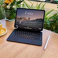 Vista 4 de mobee Magic Keyboard Funda para iPad de 10.9 pulgadas (2022) y iPad 11ª (A16, 2025), funda magnética con teclado con trackpad multitáctil