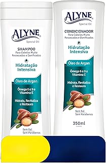 Alyne, Kit Shampoo para cabelos, Hidratação Intensiva, 350 ml, Verde - Produto 8 mais recomendado com 5 estrelas