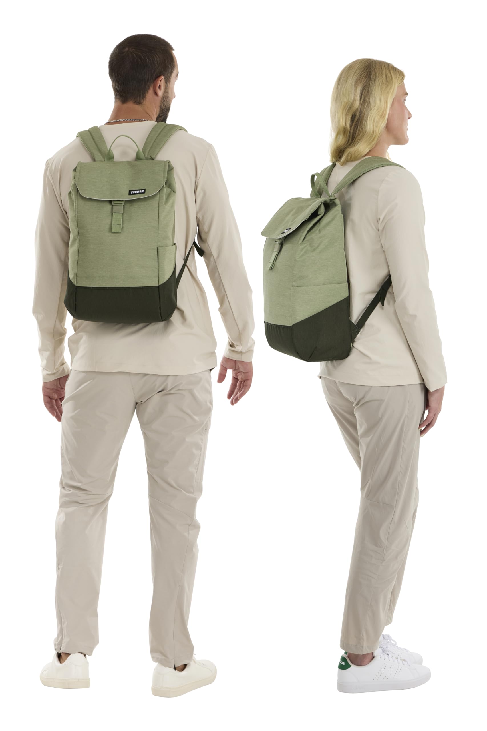 Thule Backpack 16L - Mochila unisex (paquete de 1), Quiet Green/Darkest Green, Talla única, Moderno, urbano, deportivo