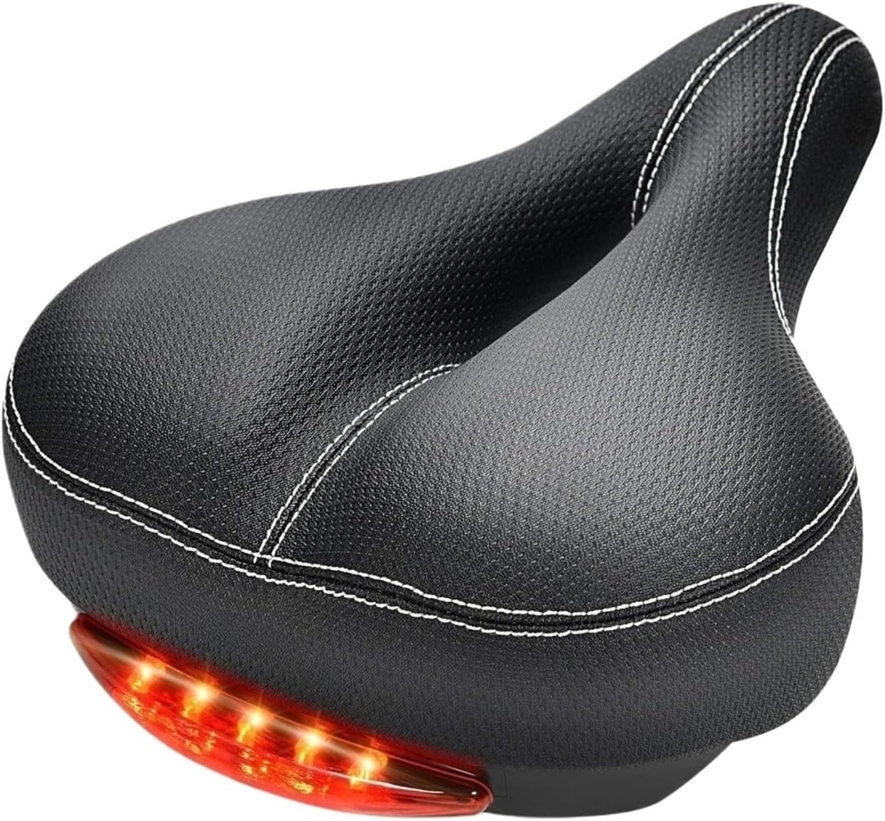 Comfortable Men Women Bike Seat Soft Memory Foam Padded Bicycle Seat Saddle Replacement with Wide Cushion Universal