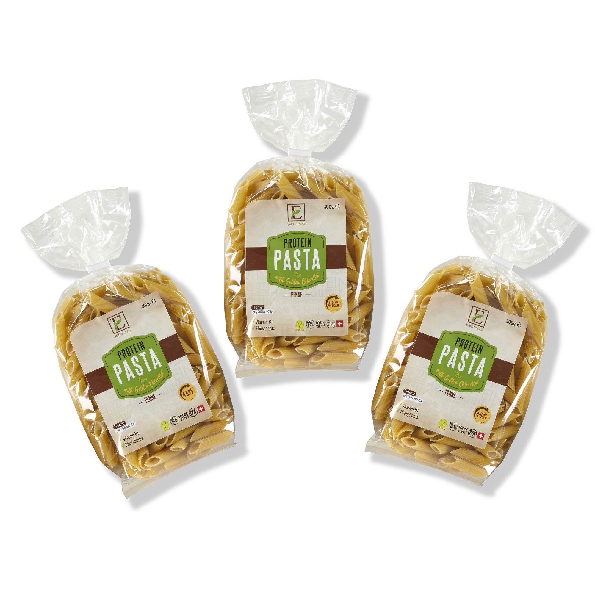 Buy Earth Range High Protein Penne Pasta & Chlorella - Lean Clean Vegan ...