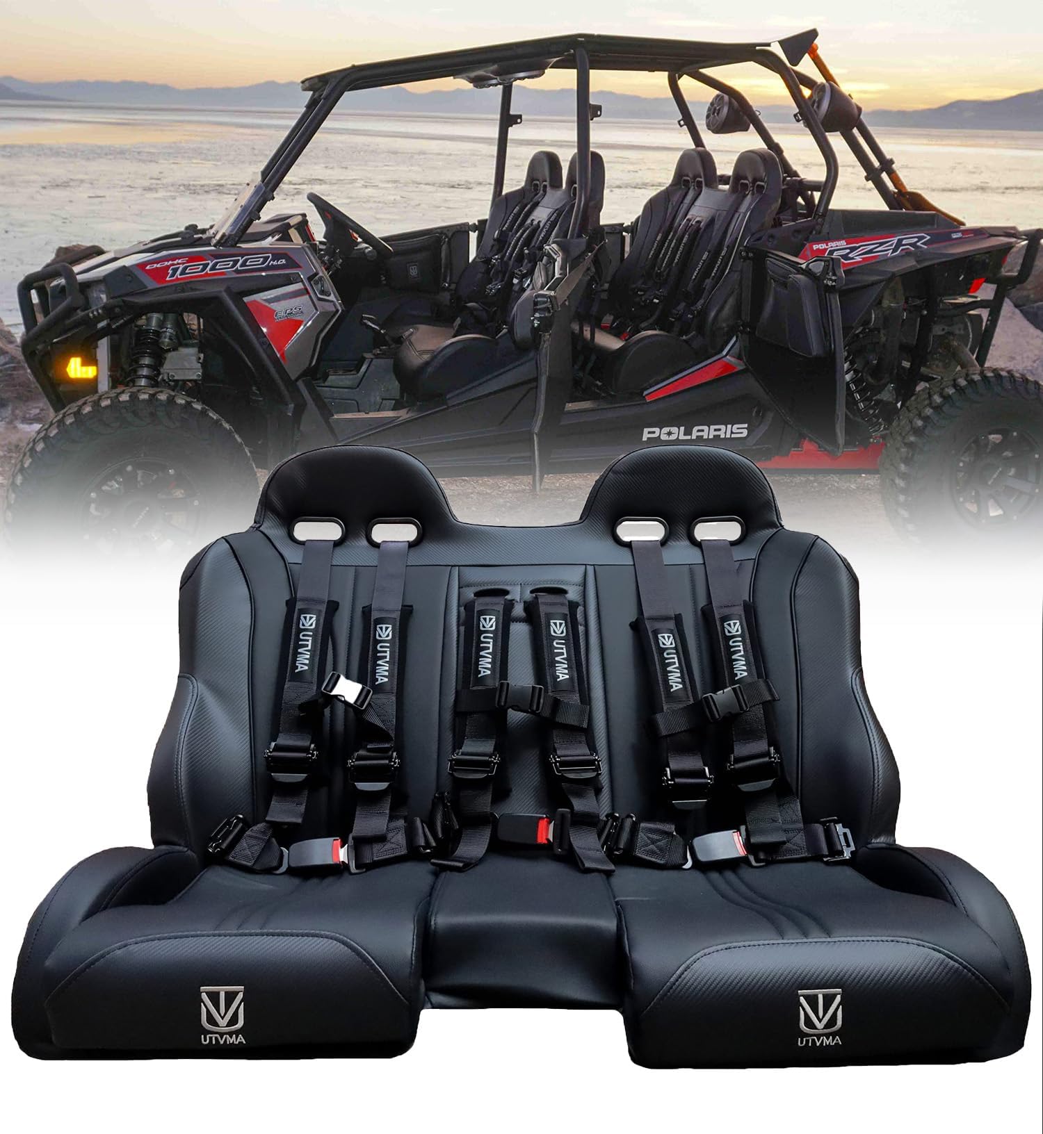 Front or Rear Bench Seat Compatible with the RZR 1000/900 With Harnesses