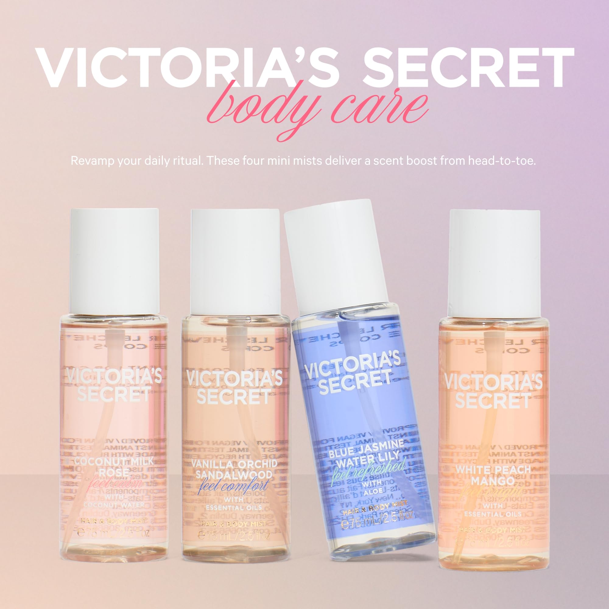 Amazon.com : Victoria's Secret 4-Piece Hair & Body Mini Mist Gift