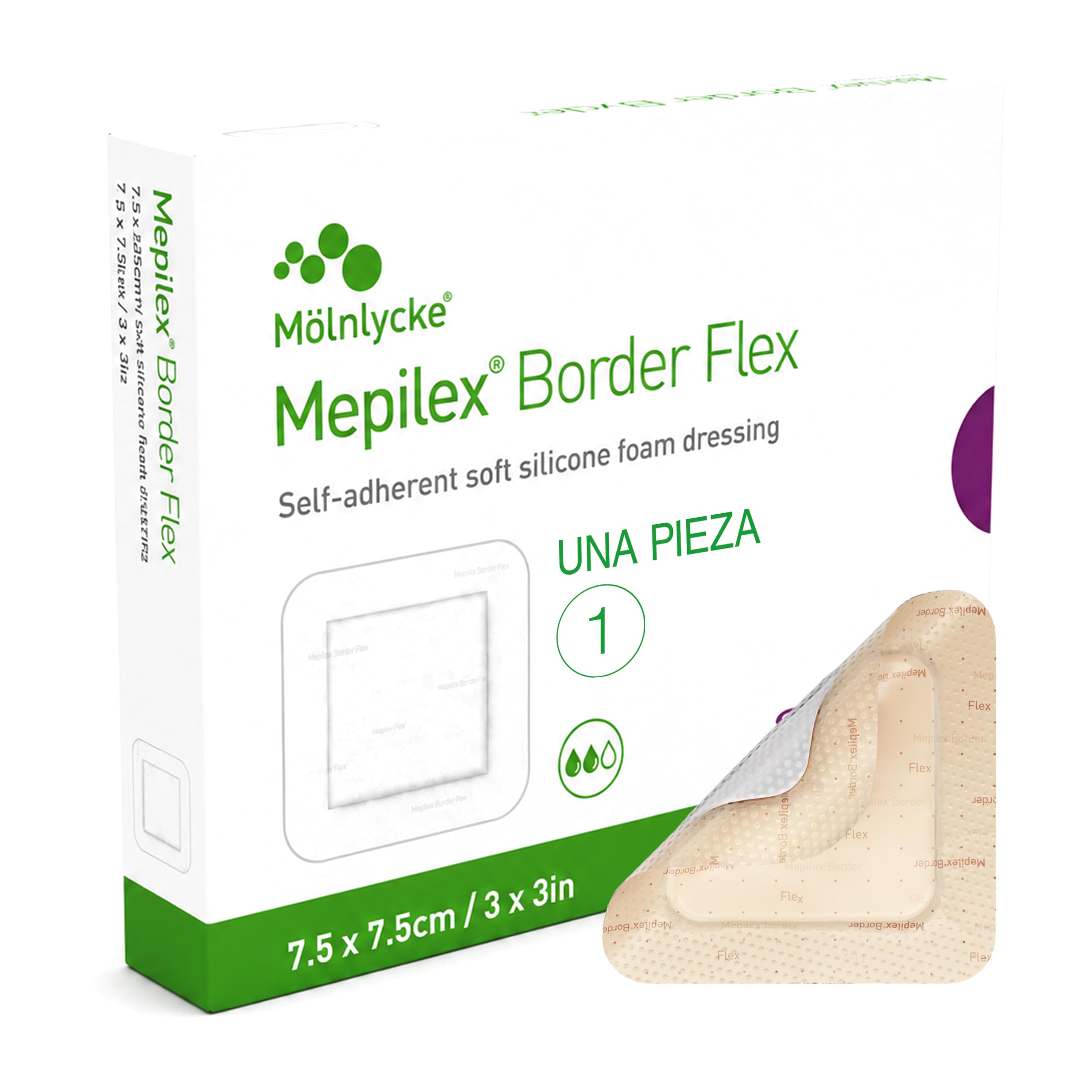 Mepilex Border Flex 10枚 メピレックス Amazon | Mepilex Border Flex 7.5x7.5cm 10枚入りボックス | 縁付き