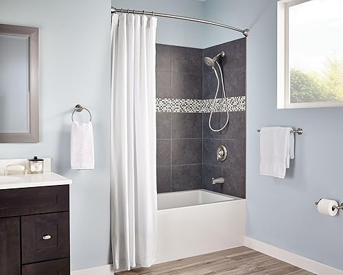 Miniatura 6 de Moen DN6886BN Sage - Anillo de toalla de mano de baño de un solo poste, níquel cepillado resistente a las manchas, 1 unidad (paquete de 1)