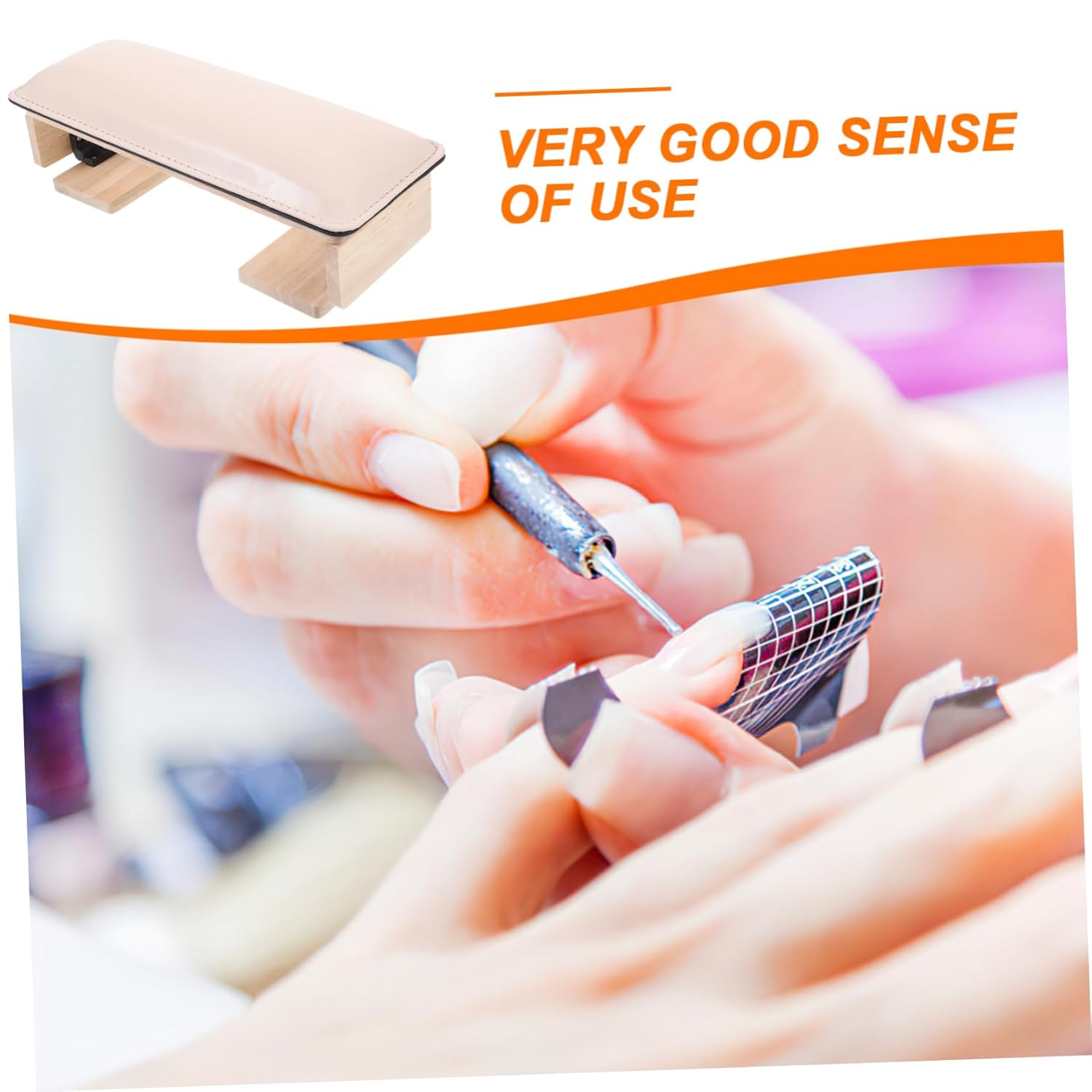 Hemoton Manicure Handrest Nail Art Rest Manicure Hand Rest Cushion Nail Salon Hand Table for