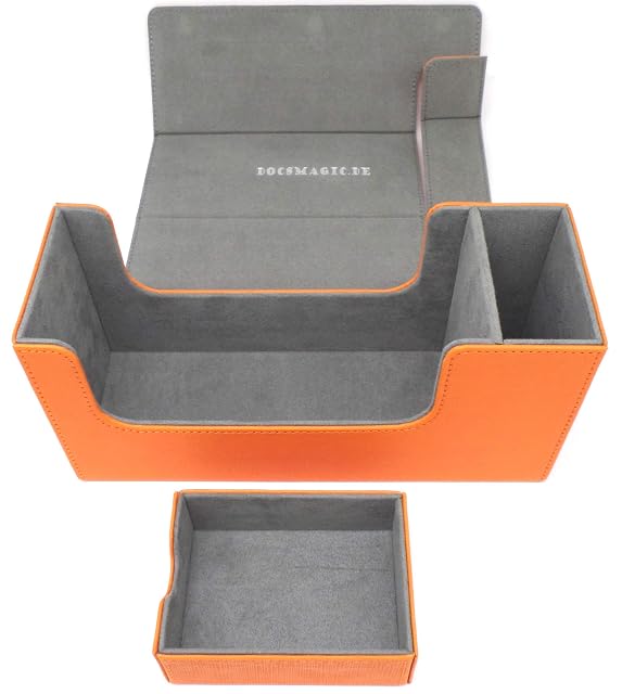 Foto 3 de 7 de docsmagic.de Premium Magnetic Tray Long Box Orange Small + 2 Flip Boxes - Orange