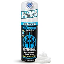 H2Ocean Nothing Foam Soap 1.7 oz | Maximum Strength Cleanser with Aloe Vera & Red Sea Salt - Sensitive Skin Cleanser