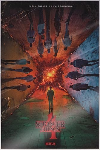 Stranger Things 4 - Póster impreso para programa de televisión (estilo regular, temporada 4) (tamaño: 24 x 36 pulgadas) (póster laminado)