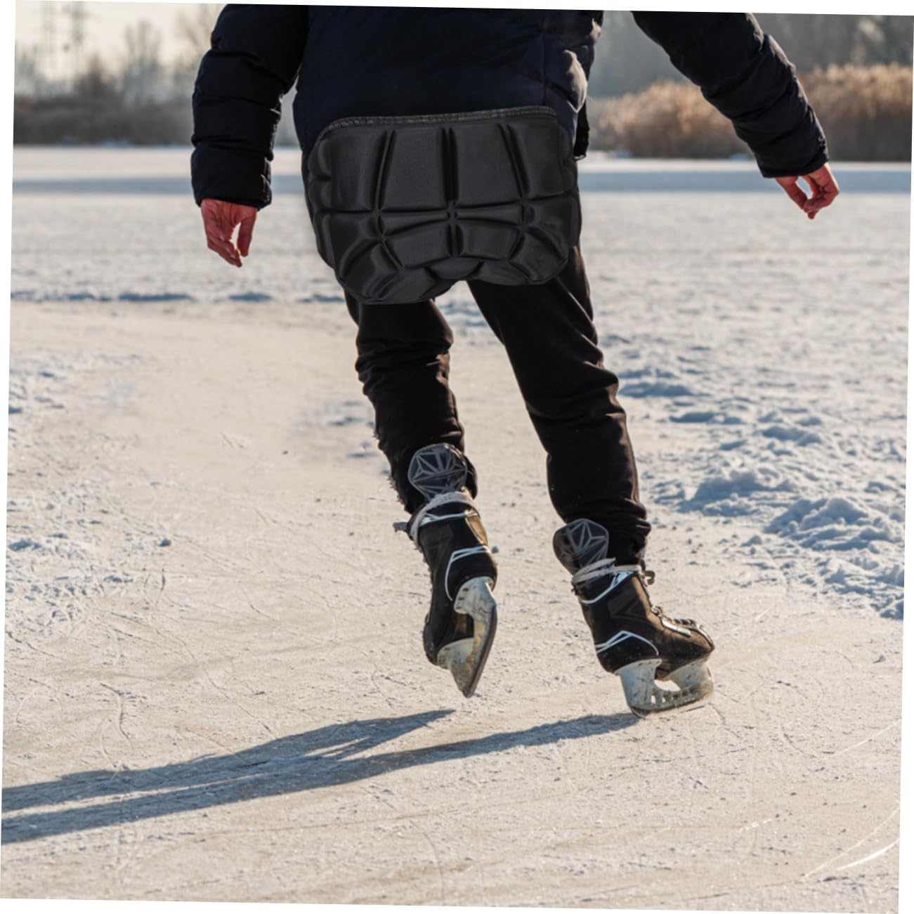 YARNOW Butt Pads for Skating Thick Bum Protector for Boys and Girls Snowboard Ice Skating Padded Pants Hip Protection Crash Pads