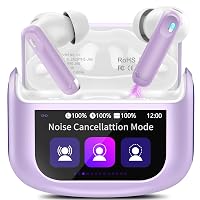 Cuffie Bluetooth 5.4 Senza Fili Touch Screen, ANC/ENC Riduzione Rumore