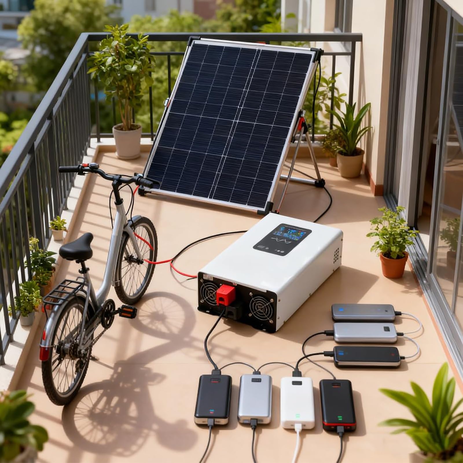 Inverter Solare Ad Alta Potenza Onda Sinusoidale Pura Convertitore Inverter | Convertitore Dc-Ac Con Display Lcd, Onda Sinusoidale Pura E Funzione Collegamento In Parallelo Per Casa, Camper, Camion(48V)