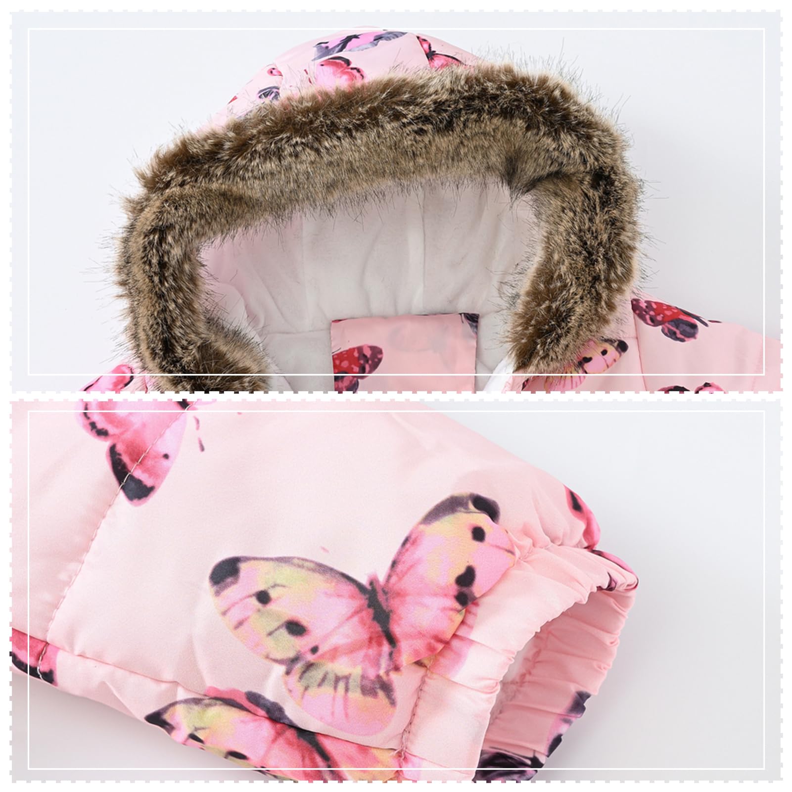 Mono de nieve para bebé, traje de nieve con capucha para niños, a prueba de viento, impermeable, traje de esquí cálido