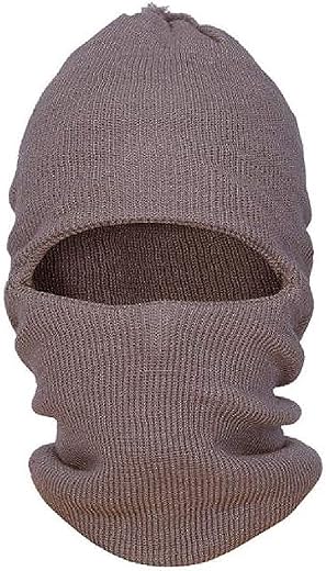 Raur Wool Men's Wollen Monkey Cap (Brown,Free Size)