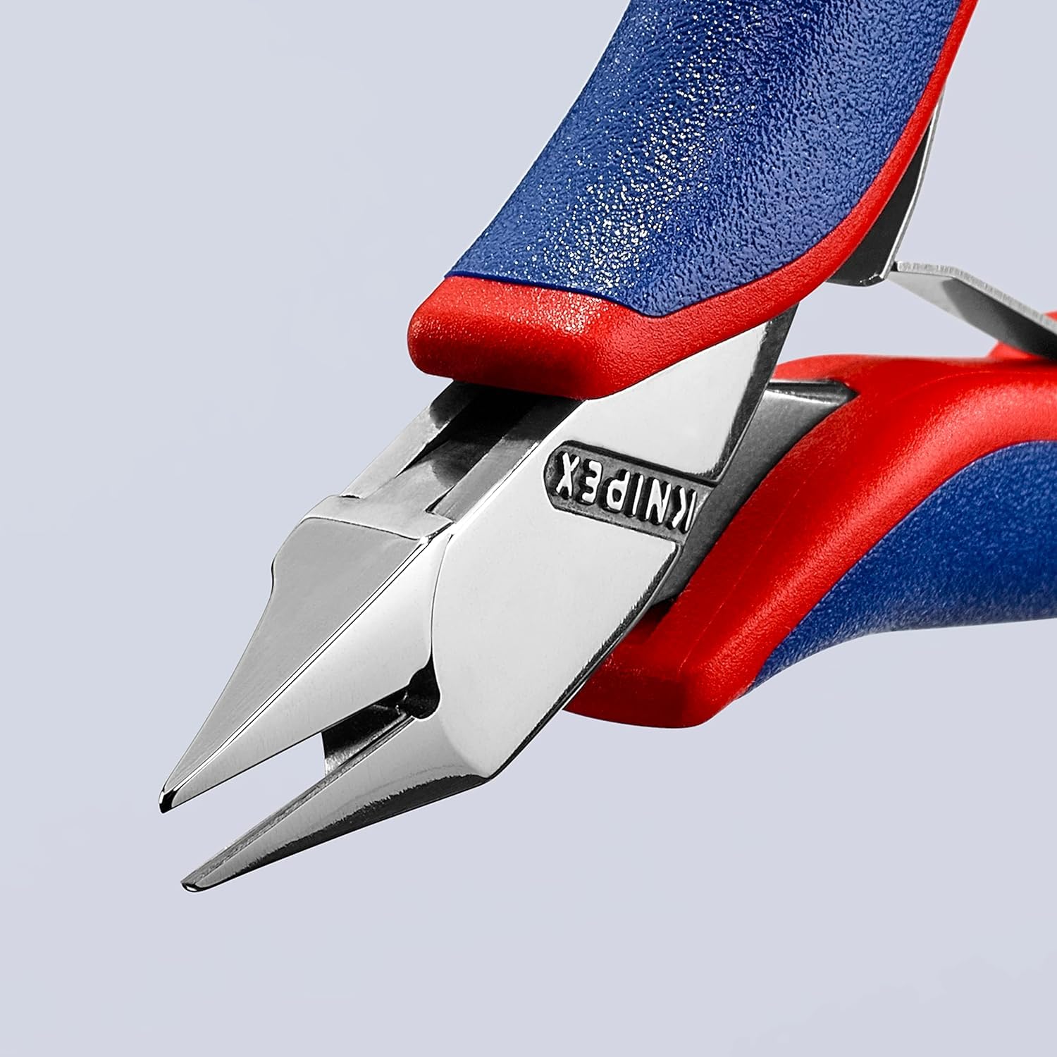 KNIPEX Elektronik-Seitenschneider mit durchgestecktem Gelenk mit Mehrkomponenten-Hüllen 115 mm, 77 72 115