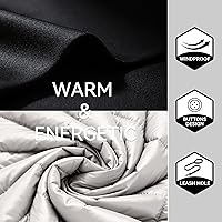 Vista 8 de LESYPET Abrigo para perro pequeño, chaqueta acolchada a prueba de viento para perros con agujero para correa, chaqueta extra cálida para perro, gris