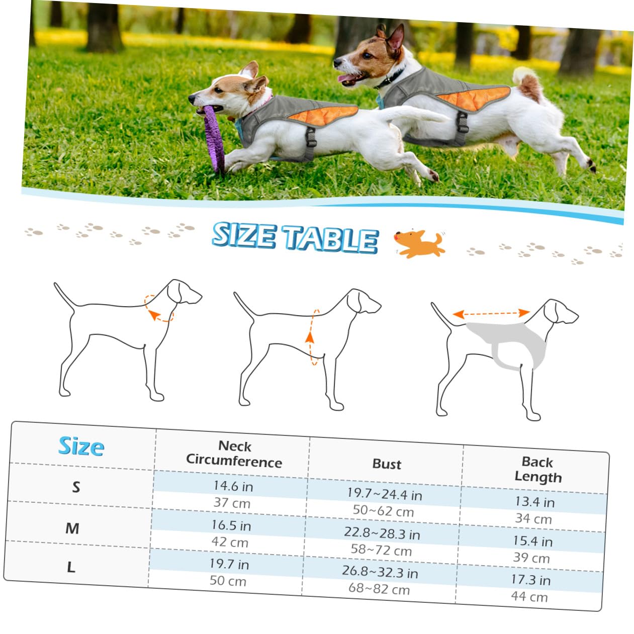 POPETPOP 1 veste de refroidissement réglable anti-ultraviolet réfléchissante respirante pour animal domestique harnais pour chien chiot