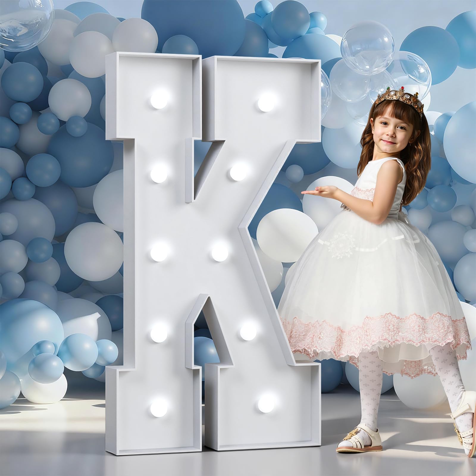 Marquee Letters 4 Feet Tall Large Light Up Letters Baby Shower Decorations Wedding Engagement Proposal White Party Decorations Marry Me Sign Big Cardboard Backdrop K