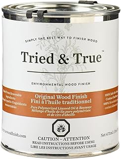 Tried & True Original Wood Finish – Pint – All-Purpose All-Natural, Linseed Oil for Wood, Metal, Food Safe, Dye Free Solvent Free, VOC Free, Non Toxic Finish, Sealer