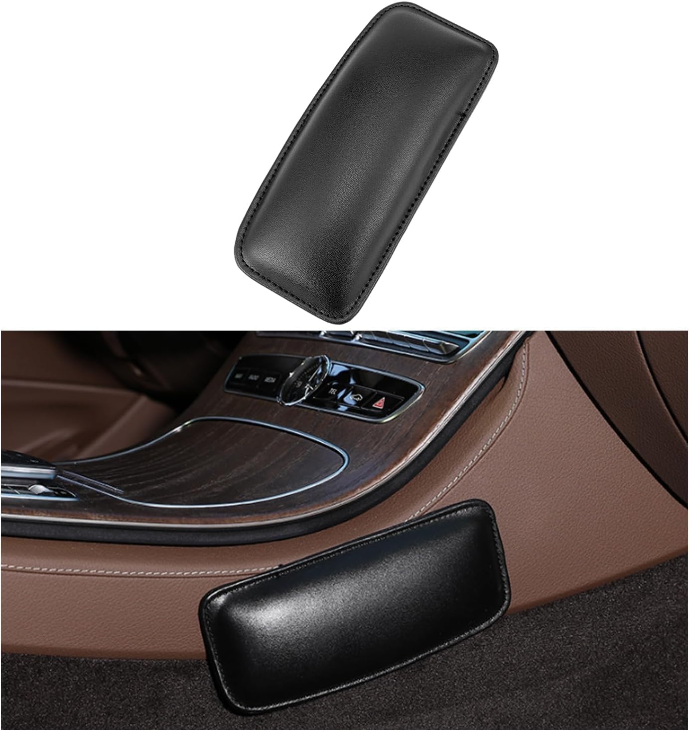 Car Knee Cushion Pad,Car Armrest Cushion,Auto Center Console Side Knee Leg Elbow Cushion Soft Pad,Elastic Thigh Support Comfort Pillow Knee Pain Relief Leaning Interior Accessories-image-21