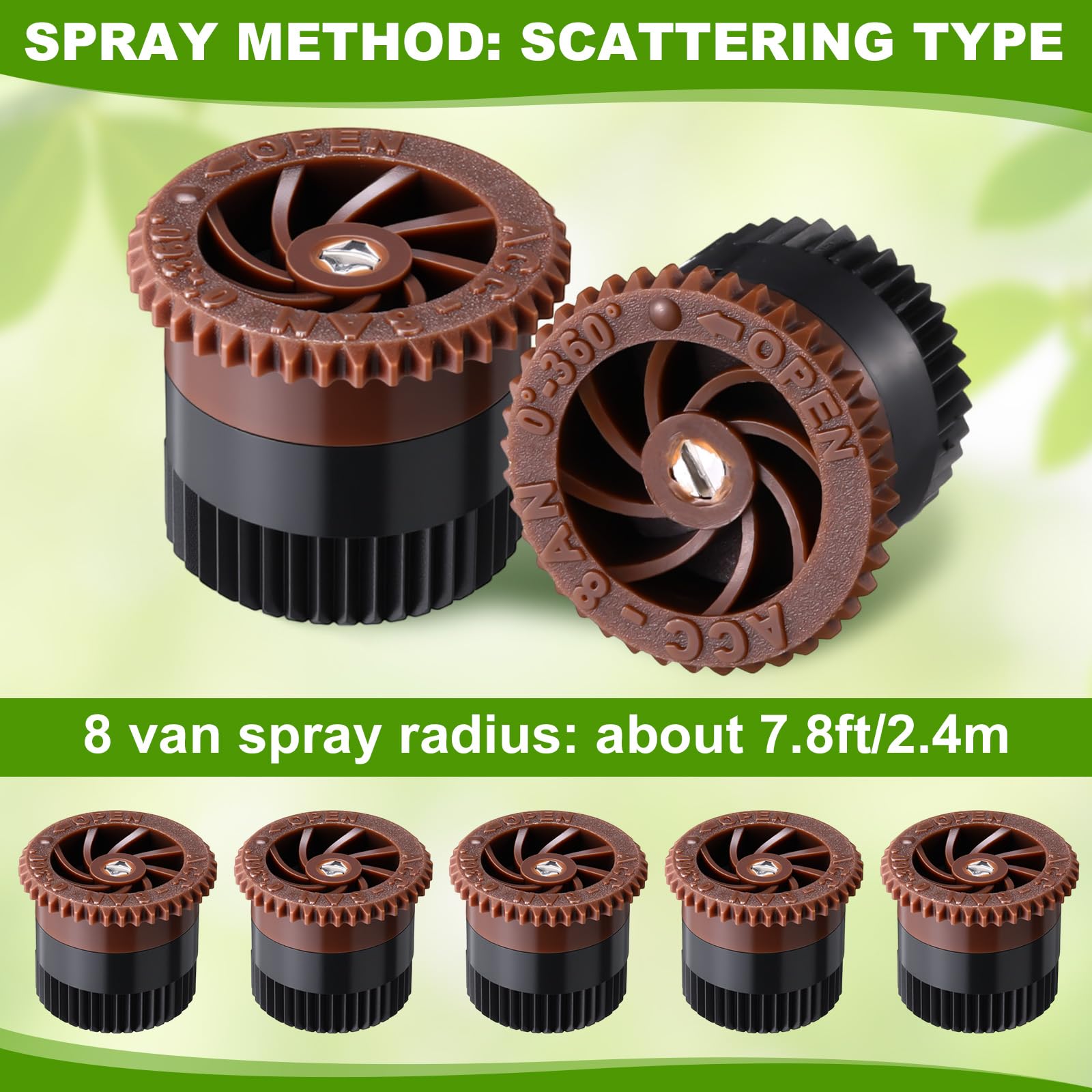 Amazon.com : Honoson 16 Pcs Variable Arc Nozzle Radius High