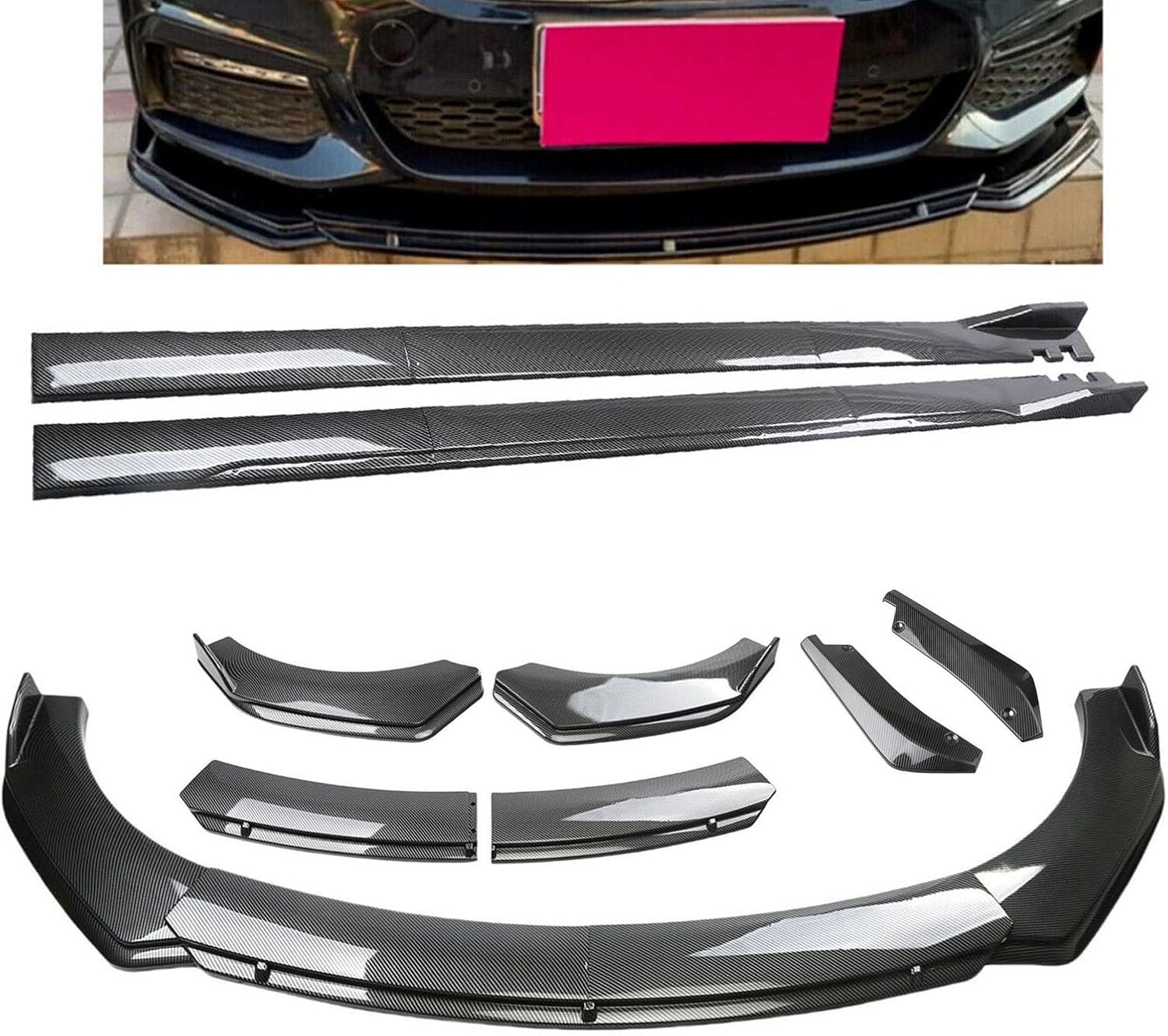 トヨタクラウン210系 クラウン アスリート/ロイヤル GRS200 に適用バンパースポイラー フロント バンパー リップ スポイラ