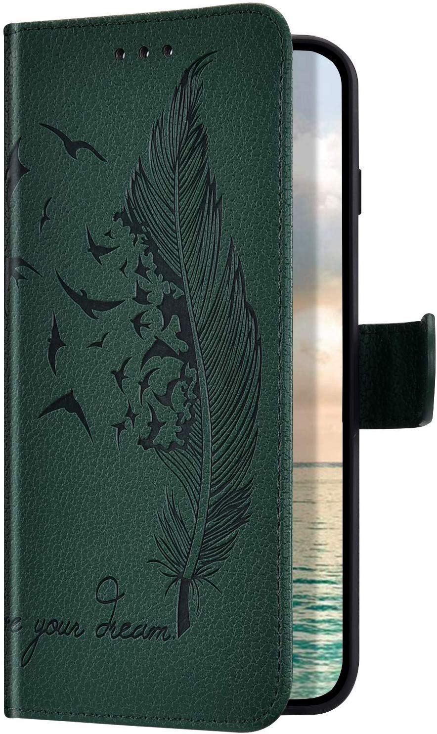Cover per Samsung Galaxy A5 2017, Flip Custodia Libro Pelle PU e TPU Silicone co