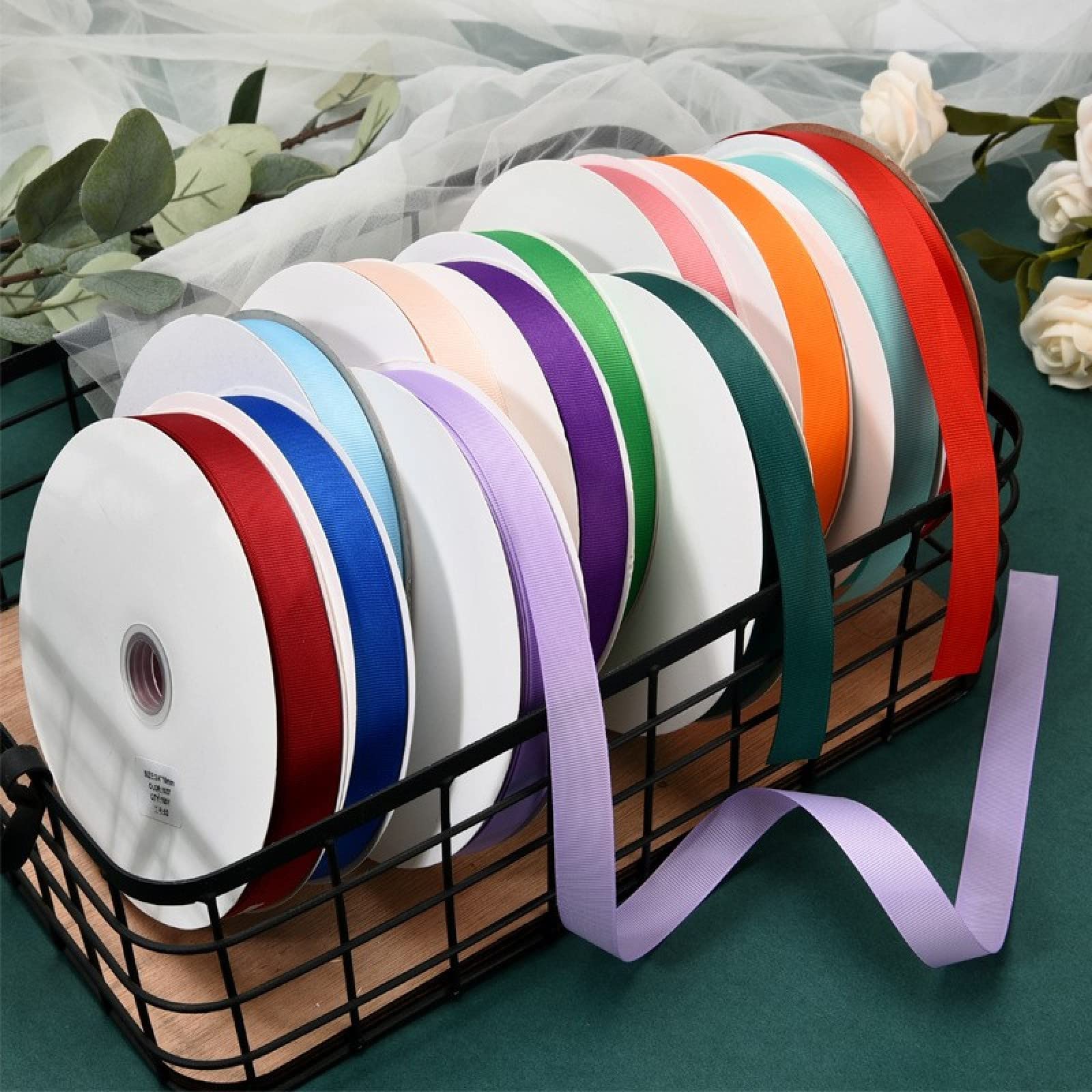 WedDecor Grosgrain rood lint voor geschenkverpakking, 38